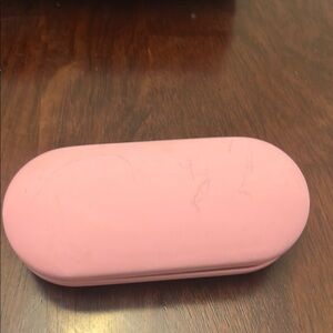 Pastel Pink Minimalist Glasses Case with Textured Finish